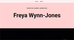 Desktop Screenshot of freyawynnjones.co.uk